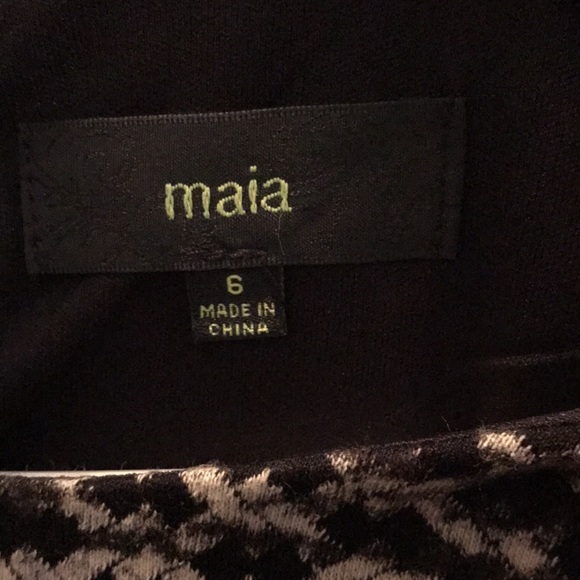 NWT “MAIA” BLACK/GRAY DRESS. GREAT ZIPPER DETAILS AND FIT. SIZE 6 - Picture 6 of 9